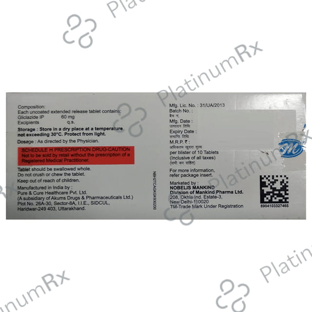 Nobegliz XR 60mg Tablet 10s