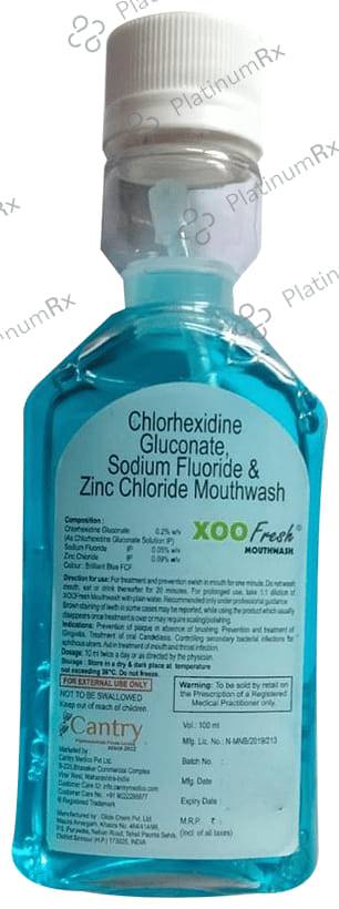 Xoo Fresh Mint Fresh Mouth Wash 100ml
