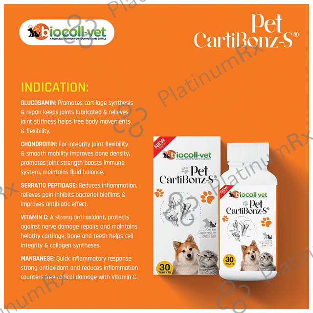 Biocoll Vet Pet Cartibonz S Tablet