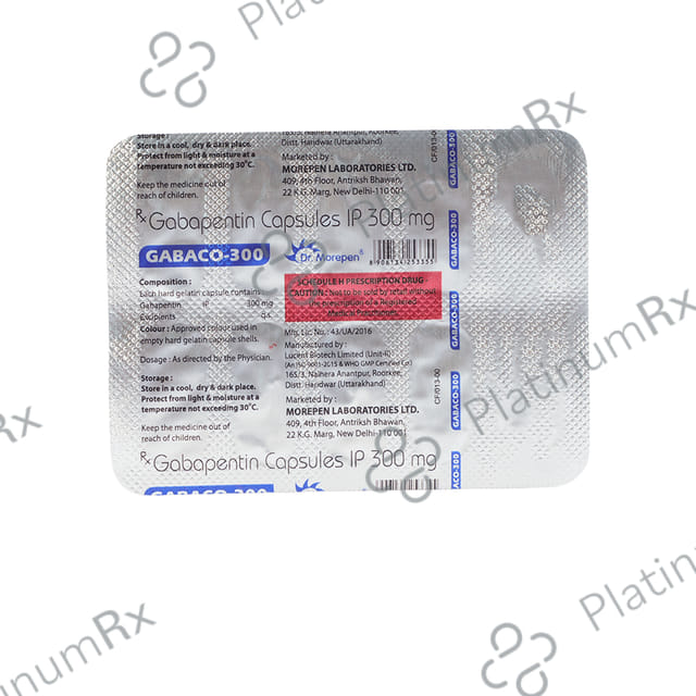 Gabaco 300mg Capsule 10s