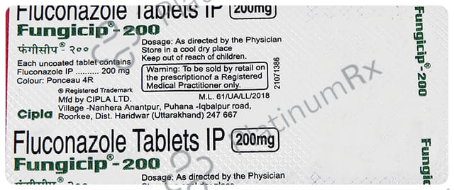 Fungicip 200mg Tablet 1s