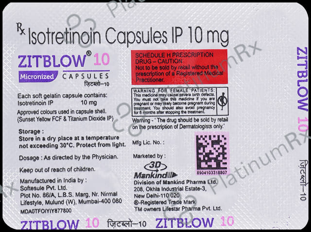 Zitblow 10mg Capsule 10s