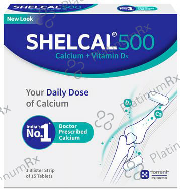 Shelcal 500mg/250IU Tablet 15s