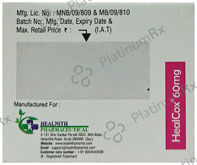 Healcox 60mg Tablet 10s