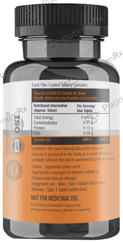 Elcon Vitamin D3 400IU Tablet 180s