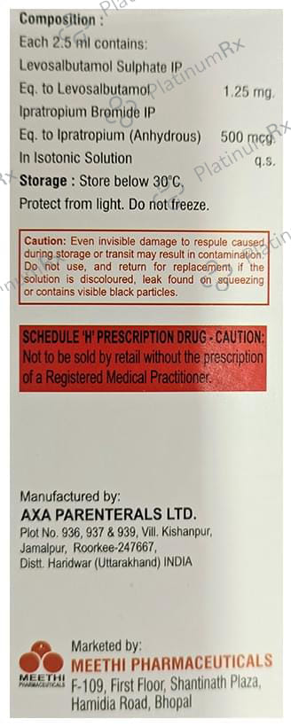 Mybro IL 1.25/500mcg Respules 5X2.5ml