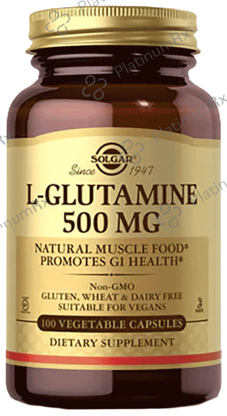 Solgar L-Glutamine 500mg Vegetable Capsules