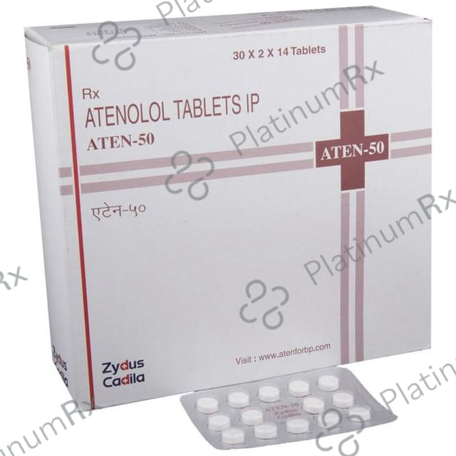Aten 50mg Tablet 14s