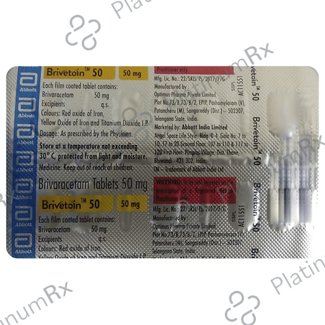 Brivetoin 50mg Tablet 10s