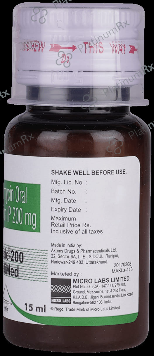 Azilide RediMed 200mg Syrup 15ml