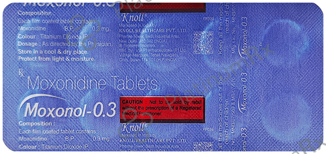 Moxonol 0.3mg Tablet 10s