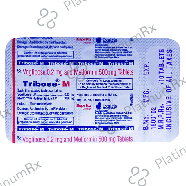 Tribose M 500 mg/0.3 mg Tablet