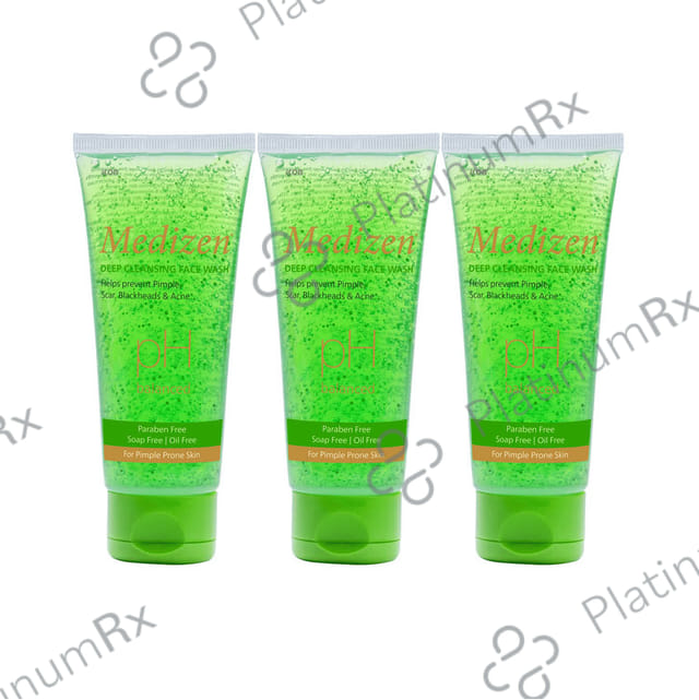 Medizen Deep Cleansing Face Wash (100ml Each) 3 Tube