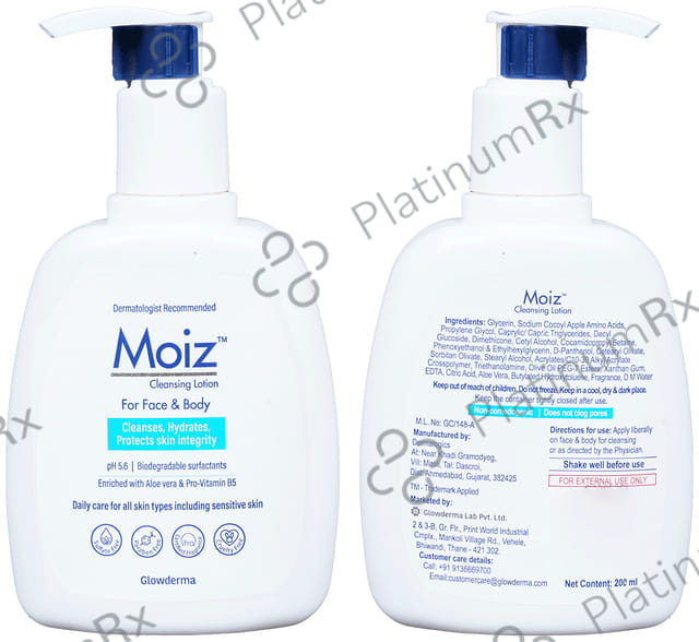 Moiz Cleansing Face & Body Lotion 200ml