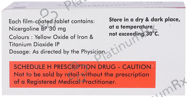 Nicerbium 30mg Tablet 10s