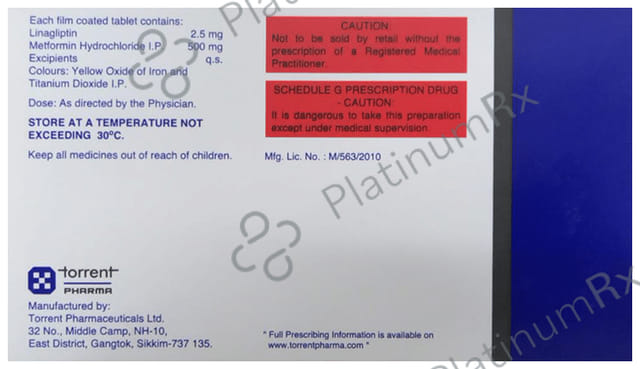 Linaxa M 2.5/500mg Tablet 10s