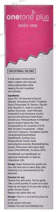 Onetone Plus Cream