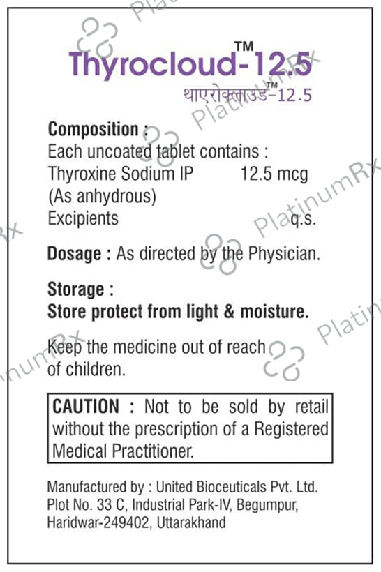 Thyrocloud 12.5 Tablet