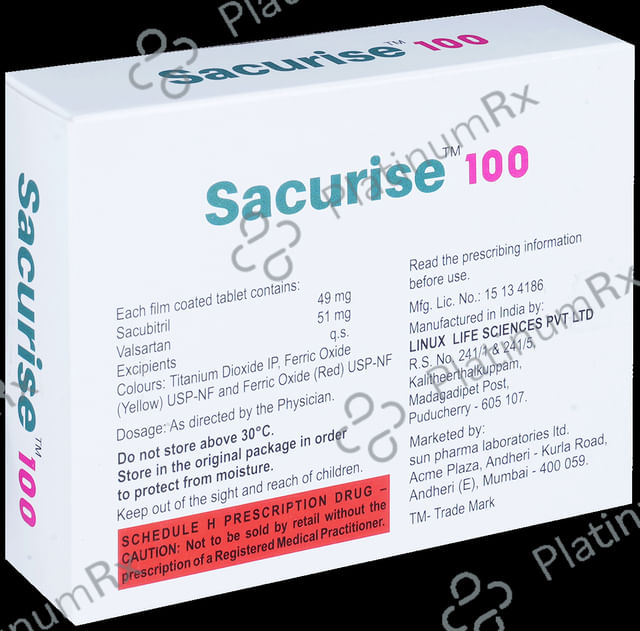 Sacurise 100mg Tablet 14s