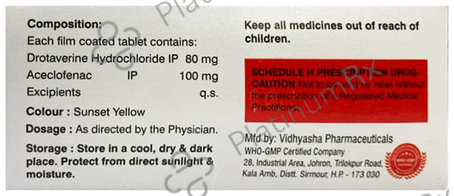 Drotyfast A 100/80mg Tablet 10s