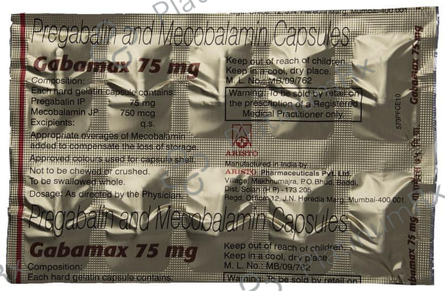 Gabamax 75mg Capsule