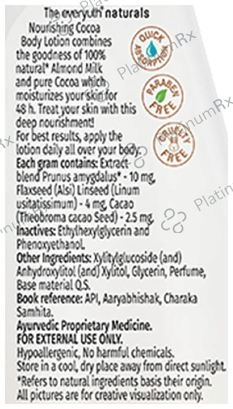 Everyuth Naturals Body Lotion Nourishing Cocoa 500 ml