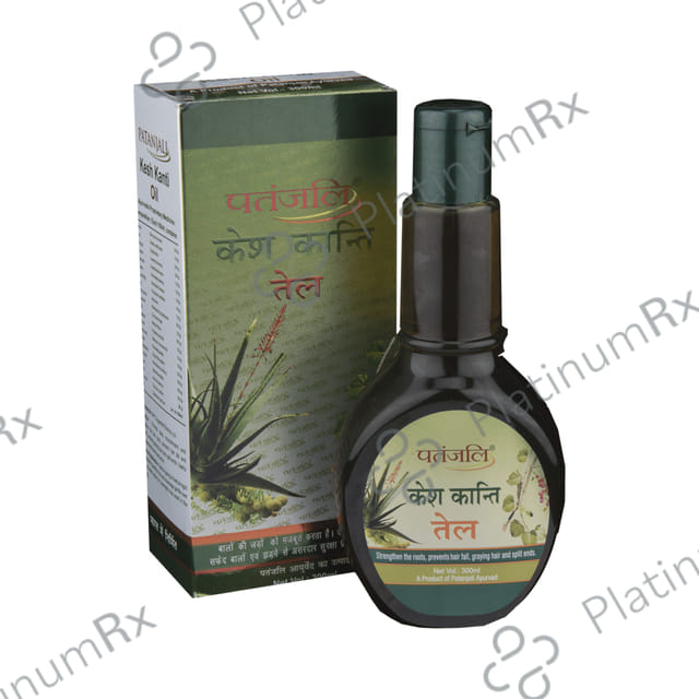 Patanjali Ayurveda Kesh Kanti Hair Oil - Strengthens the Roots & Manages Hair Fall, Greying Hair & Split Ends 300 ml