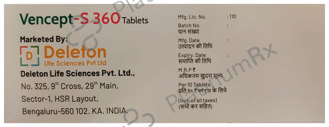 Vencept-S 360 Tablet DR
