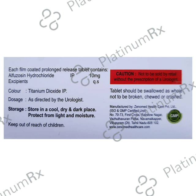 Aluts 10mg Tablet PR 10s