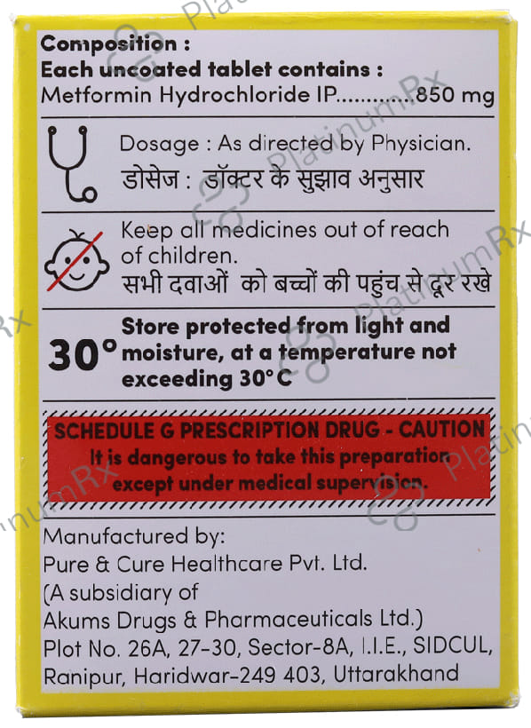 Aidformin 850mg Tablet 10s