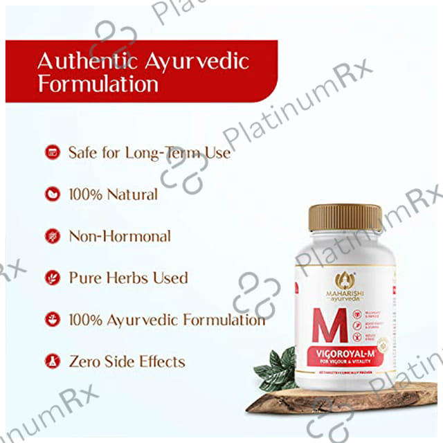 Maharishi Ayurveda Vigoroyal-M Tablet - For Vigour & Vitality 60 tablets