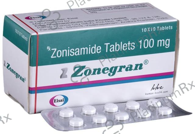 Zonegran 100mg Tablet 10s