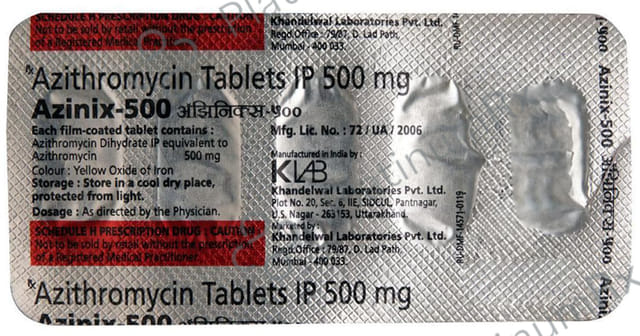 Azinix 500mg Tablet 5s