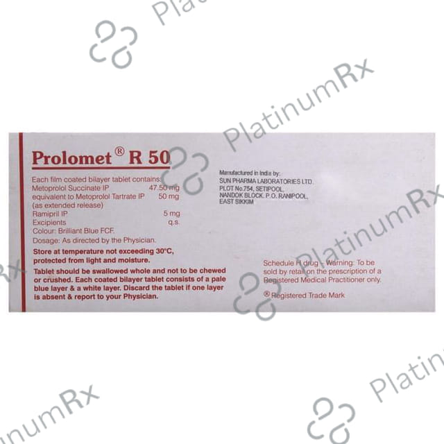 Prolomet R 50/5mg Tablet ER 10s