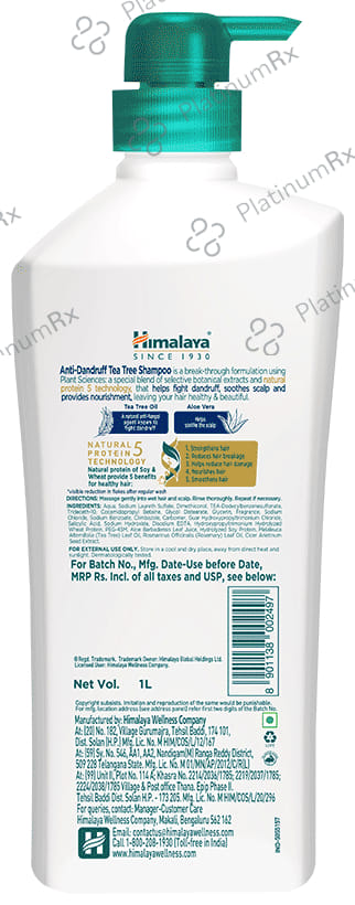 Himalaya Anti Dandruff Shampoo 1Ltr
