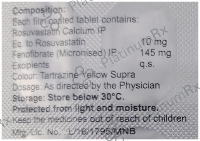 Roznyle F 145/10mg Tablet 10s