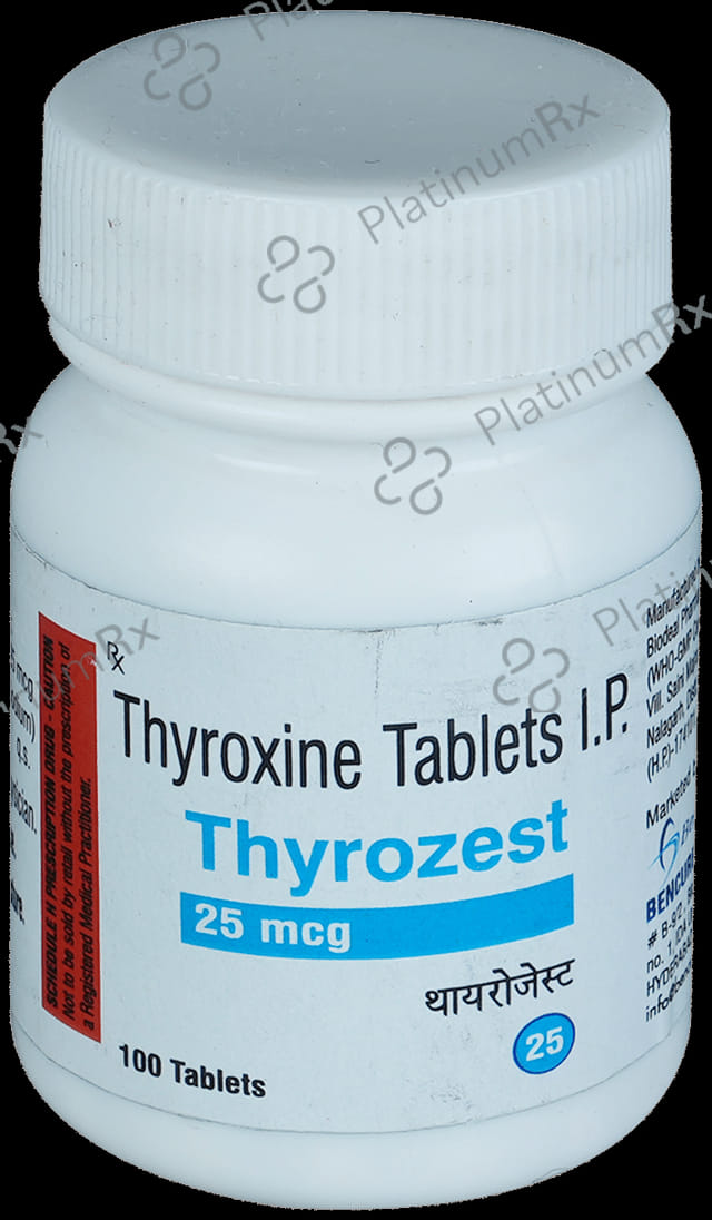 Thyrozest 25mcg Tablet