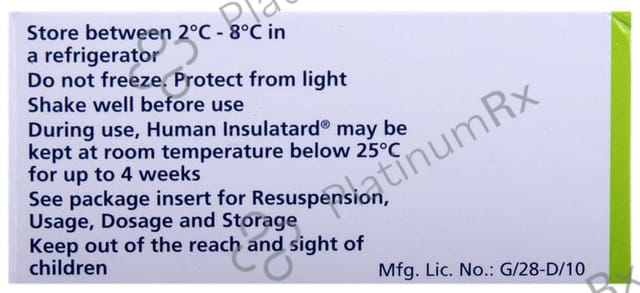 Human Insulatard 40IU Injection 10ml