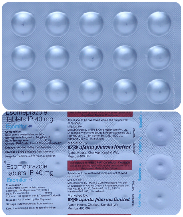 Esomifor 40mg Tablet 15s
