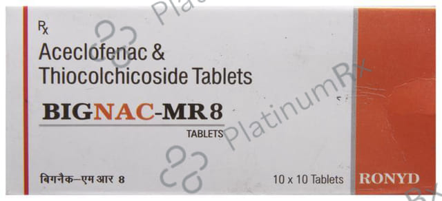 Bignac MR 8/100mg Tablet 10s