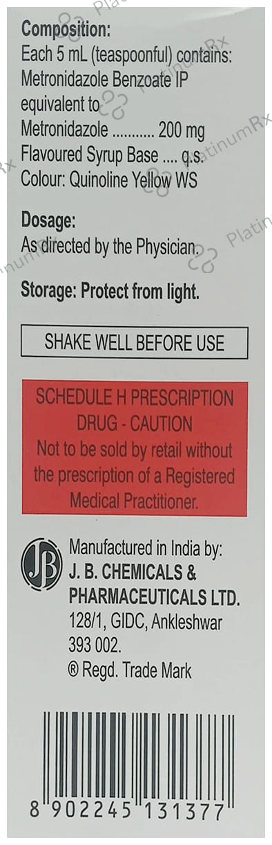 Metrogyl 200mg Oral Suspension 100ml
