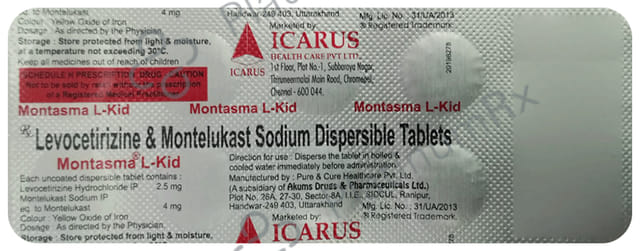 Montasma L Kid 2.5 mg/4 mg Tablet