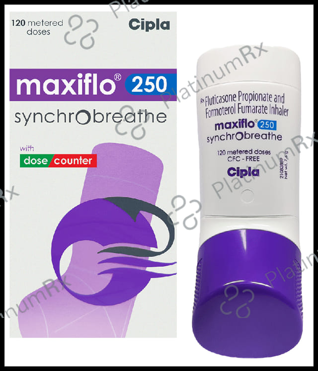 Maxiflo Synchrobreathe 6/250mcg Inhaler 120MDI