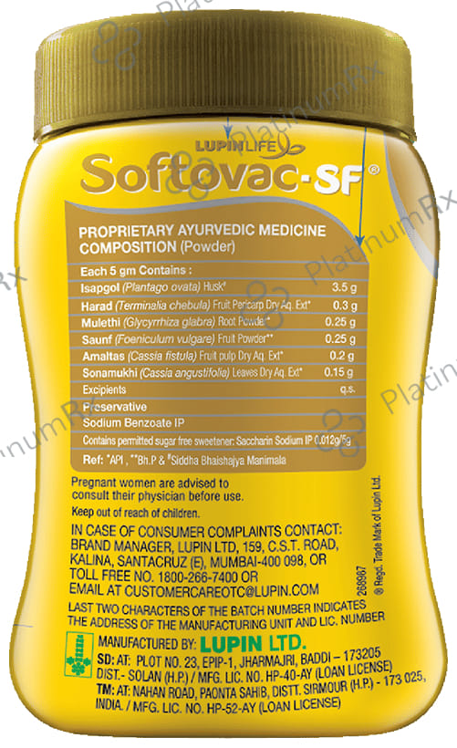 Softovac SF Powder 100 gm