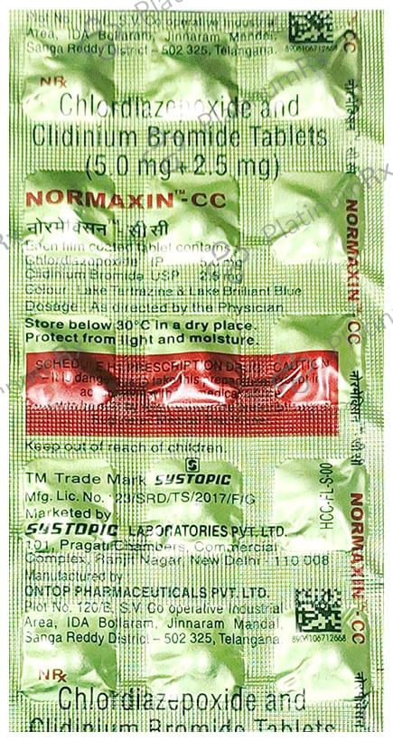 Normaxin CC 5mg/2.5mg Tablet