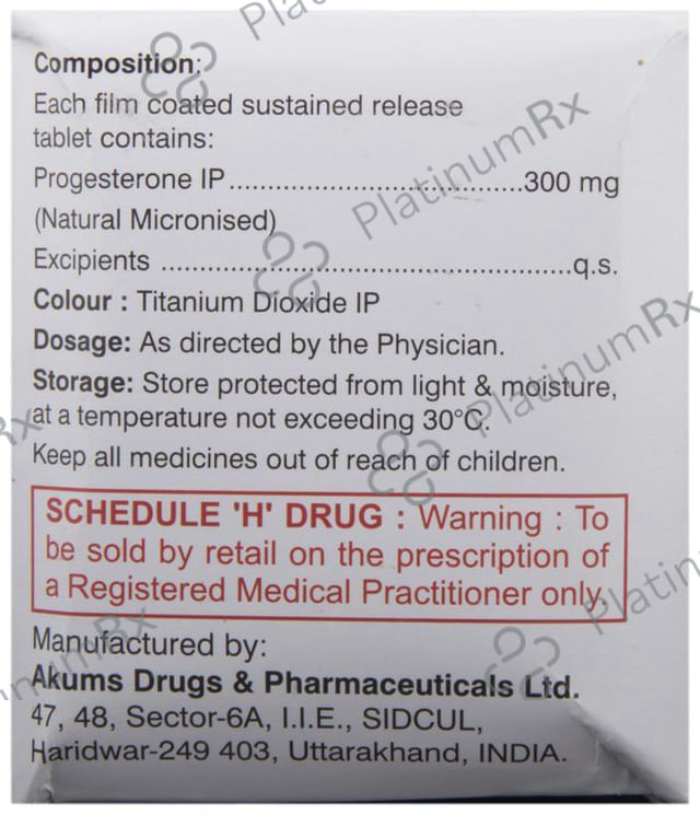 Pregcert 300mg SR Tablet 10s