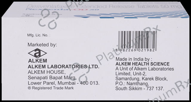 Nexvenla OD ER 50mg Tablet 10s