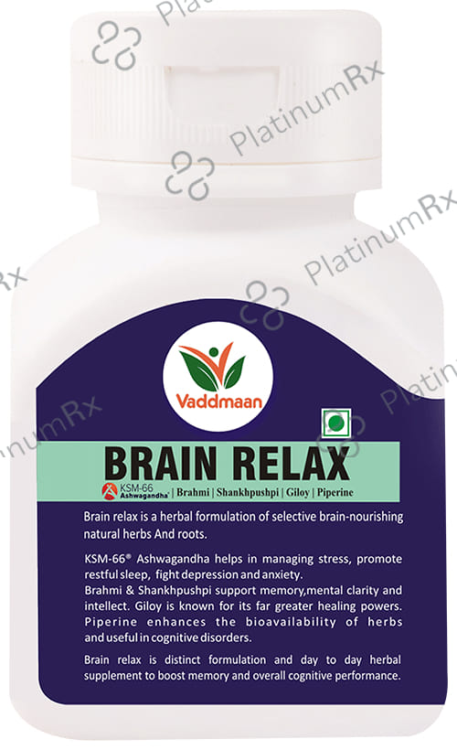 Vaddmaan Brain Relax Vegetarian Capsules