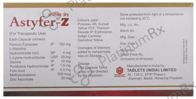 Astyfer Z Capsule 30s