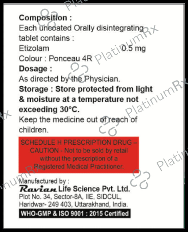 Etiq 0.5 Orally Disintegrating Tablet